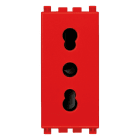 VIMAR - PRESA 2P+T 16A P17/11 ROSSO 19203.R