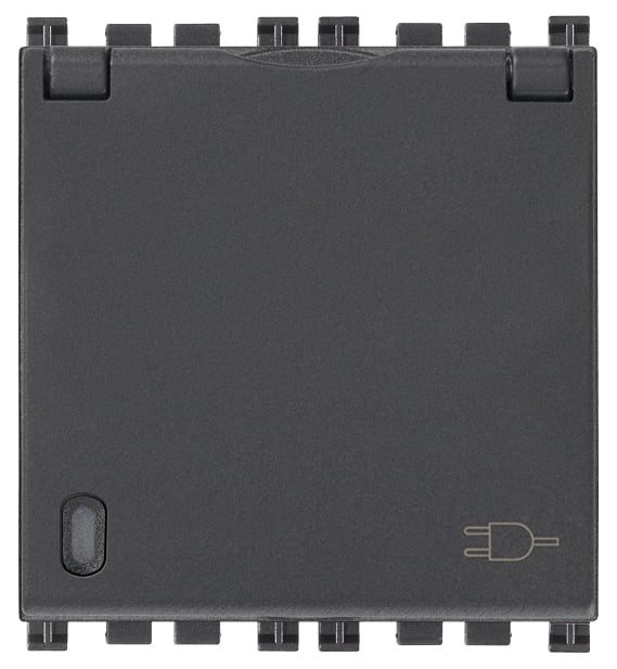 VIMAR - PRESA SICURY 2P+T 16A DE + COPER. GRIGIO