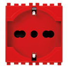 VIMAR - Presa Universale Rosso Sicury 16A 250V Standard Italiano P40 - 2 Moduli 19210.R