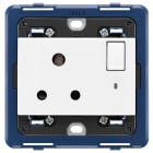 VIMAR - PRESA 2P+T 5A INGLESE INTERR. BIANCO