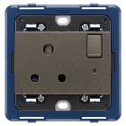 VIMAR - PRESA 2P+T 5A INGLESE INTERR. METAL