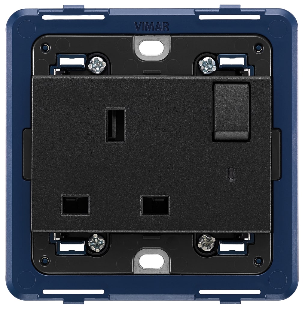 VIMAR - PRESA 2P+T 13A INGLESE INTERR. GRIGIO