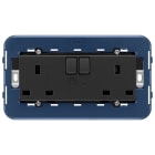 VIMAR - 2 PRESE 2P+T 13A INGLESE INT+SPIA GRIGIO