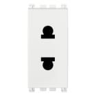 VIMAR - Presa Sicury 2P 16A Bianco Standard Euroamericano Ø4,8Mm 19234.B