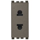VIMAR - Presa Sicury 2P 16A Metal Standard Euroamericano Spinotti Piatti Paralleli Ø4,8Mm 19234.M
