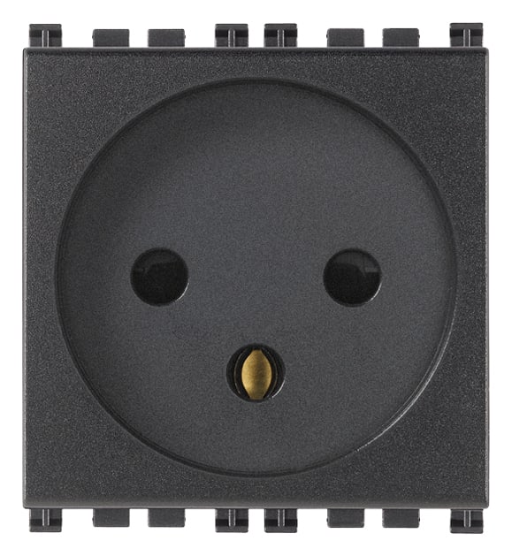 VIMAR - PRESA SICURY 2P+T 16A ISRAELIANO GRIGIO 19240