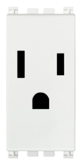 VIMAR - PRESA SICURY 2P+T 15A USA+SASO BIANCO 19242.B