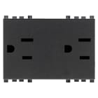 VIMAR - 2 PRESE SICURY 2P+T 15A USA+SASO GRIGIO