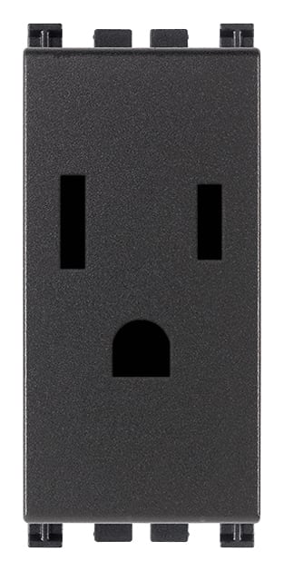 VIMAR - PRESA 2P+T 15A USA+SASO GRIGIO 19245