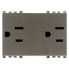 VIMAR - DUE PRESE 2P+T 15A USA+SASO METAL