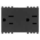 VIMAR - DUE PRESE 2P+T 15A USA+SASO GRIGIO