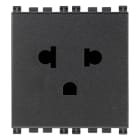 VIMAR - PRESA SICURY 2P+T 16A USA+EU GRIGIO 19248