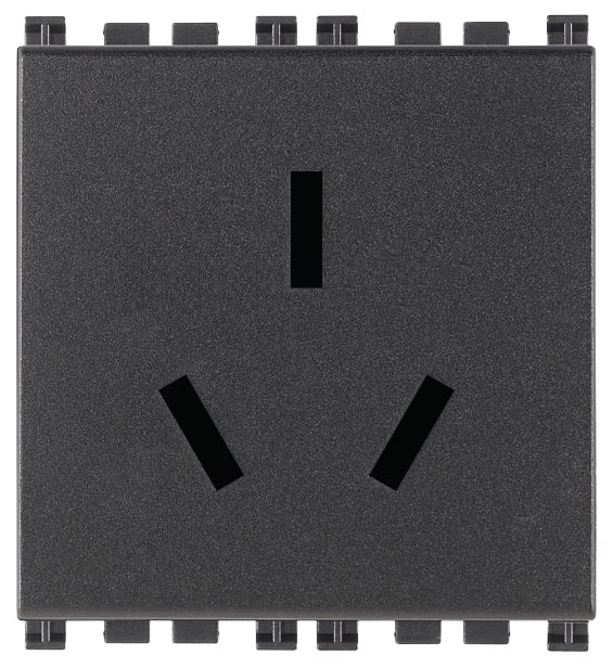 VIMAR - PRESA SICURY 2P+T 16A CINESE GRIGIO