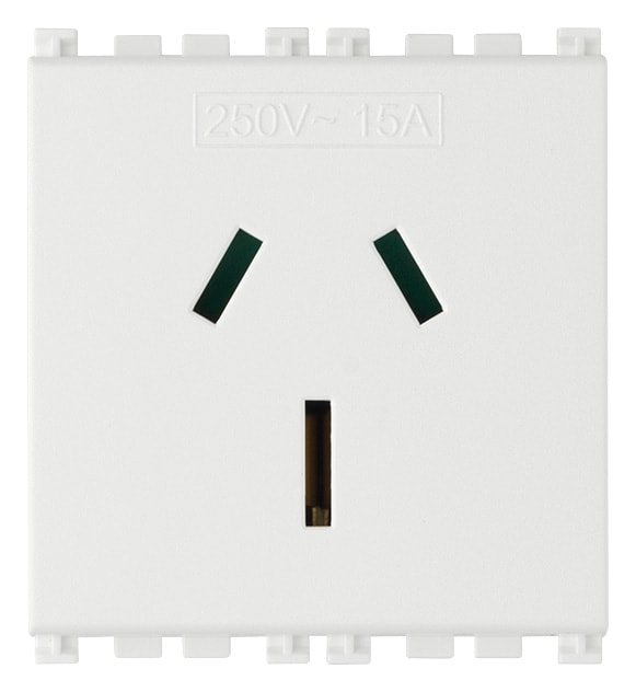 VIMAR - PRESA SICURY 2P+T 15A AUSTRALIA BIANCO