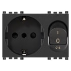 VIMAR - PRESA 2P+T 16A P30 INTB+MT C16 GRIGIO 19276