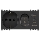 VIMAR - Presa Sicury 2P+T 16A Standard Italiano P30 Grigio - Interruttore Magnetotermico Differenziale 1P+N C 16A 230V 50Hz 10mA 3000A 4 Moduli 19286