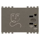 VIMAR - PRESA PER RASOIO 230V METAL