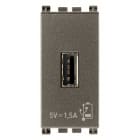 VIMAR - Unità di Alimentazione USB 5V 1,5A Metal per Dispositivi Elettronici