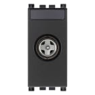 VIMAR - Presa TV-RD-SAT Grigio con Connettore Maschio e Attenuazione 1 dB, Passaggio Corrente e Segnali Controllo 24V 500mA Max 19300.01