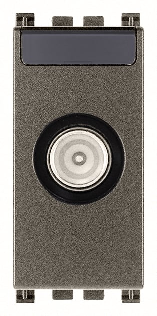 VIMAR - Presa Passante Metal Coassiale Connettore Maschio Attenuazione Derivazione 10 Db 5-2400 Mhz 19300.10.M