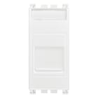 VIMAR - Presa RJ11 6/4 con Portello Antipolvere, 6 Posizioni 4 Contatti, Morsetti a Vite Bianchi 19322.B