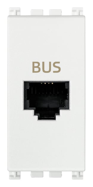 VIMAR - Presa RJ11 Speciale per Bus Bianco - Morsetti a Vite 19329.B