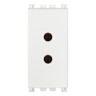 VIMAR - Presa 2P 6A 24V Bianco per Spina 01620 - Spinotti Ø 3mm Interasse 12,4mm 19330.B