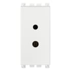 VIMAR - Presa Polarizzata 2P 6A 24V Bianco - Per Spine 01616 E 01617 (1 Spinotto Ø 3 Mm E 4 Mm), Morsetti A Vite. Impianti Hi-Fi, Filodiffusione