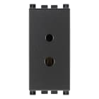 VIMAR - Presa Polarizzata 2P 6A 24V Grigio per Spine 01616 e 01617, Morsetti a Vite per Impianti Hi-Fi e Filodiffusione