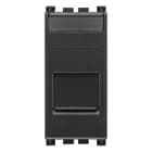 VIMAR - Adattatore Portello RJ45 Keystone Grigio con Protezione Antipolvere 19337.C