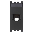 VIMAR - Presa RJ45 Grigio Cat6A UTP Netsafe - Connettore Universale T568A/B, 8 Contatti, Morsetti Ad Incisione D'Isolante