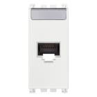VIMAR - Presa Rj45 Cat6A Ftp Bianco - Connettore Netsafe, Schermata, Cablaggio Universale T568A/B, 8 Contatti, Morsetti Ad Incisione D'Isolante