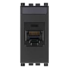 VIMAR - Presa RJ45 Panduit Cat5E UTP Grigio - Connettore Mini-Com Cat. 5E, Cablaggio Universale T568A/B, 8 Contatti, Morsetti Ad Incisione D'Isolante