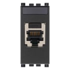VIMAR - Presa RJ45 Panduit Cat5e FTP grigio con connettore mini-com schermata, cablaggio T568A/B, 8 contatti, morsetti ad incisione d'isolante. 19340.2