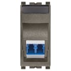 VIMAR - Presa Ottica Monomodale 9/125 LC Metal con Adattatore Duplex
