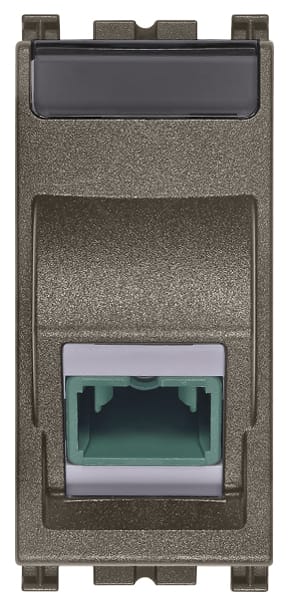 VIMAR - Presa Ottica Monomodale 9/125 µm con Adattatore SC/APC Simplex Metal