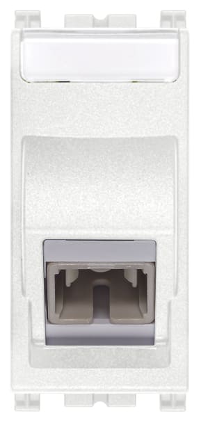 VIMAR - Presa Ottica Multimodale 50/125 Bianco con Adattatore SC Simplex
