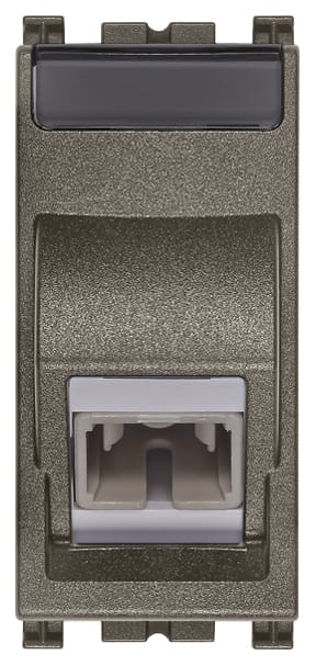 VIMAR - Presa Ottica Multimodale 50/125 µm con Adattatore SC Simplex Metal 19351.SC.M