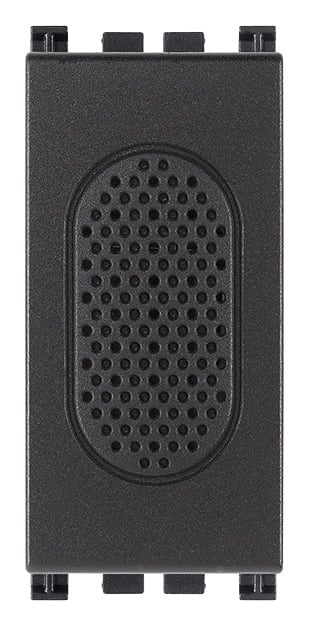 VIMAR - Suoneria/Ronzatore Grigio Funzione Settabile Staccando Ruotando Coperlio 180° Alimentazione 12V~ 50-60Hz 19370.SR