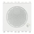 VIMAR - Suoneria Elettronica 3 Sequenze Sonore Regolabili 12V Bianco - Moduli Tritonale Bitonale Ronzatore Alimentazione 12V~ 50-60 Hz 12Vdc Selv 19380.B
