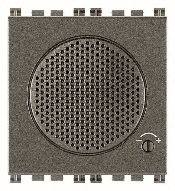 VIMAR - Suoneria Elettronica 3 Sequenze Metal Regolabili in Volume 12V~ 50-60 Hz o 12Vdc - Tritonale, Bitonale, Ronzatore - 2 Moduli