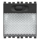 VIMAR - Lampada Segnapasso a Led Grigio Alta Efficienza 230V~ 50-60 Hz Luce Regolabile Tre Livelli 2 Moduli