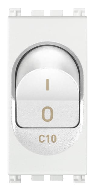 VIMAR - INTERRUTTORE MT 1P+N C10 120-230V BIANCO 19405.10.B