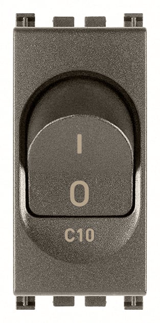 VIMAR - INTERRUTTORE MT 1P+N C10 120-230V METAL 19405.10.M
