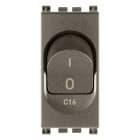 VIMAR - INTERRUTTORE MT 1P+N C16 120-230V METAL 19405.16.M