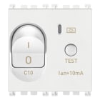 VIMAR - Interruttore Automatico Magnetotermico Differenziale 1P+N C10 10Ma Bianco - 2 Moduli