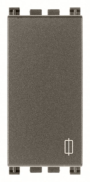 VIMAR - Portafusibile 1P 16A Metal per Fusibili Miniatura Ø 5X20 Mm e Ø 6,3X32 Mm - Fornito Senza Fusibile 19416.M