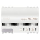 VIMAR - Rivelatore Elettronico Metano Bianco con Segnalazione Acustica ed Ottica - Gas Stop Metano 230V~ 50-60 Hz, 3 Moduli, Fornito con Bomboletta 01899