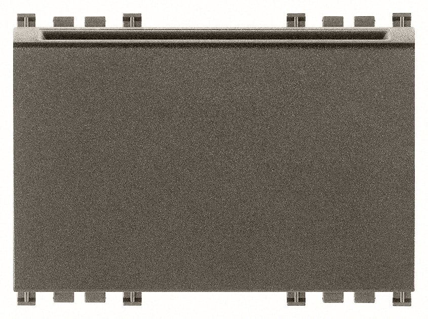 VIMAR - Lettore transponder verticale KNX Metal con tasca, 2 uscite a relè NO 4 A 24 V~, 2 ingressi, alimentazione 12-24 V~ 50-60 Hz e 12-24 Vdc, 3 moduli.