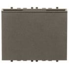 VIMAR - Interruttore Verticale Metal Uscita Relè No 4 250 V~ Alimentazione 120-230 V~ 50-60 Hz Illuminazione Tasca Trimmer Tempo Spegnimento Card Moduli 19463.M